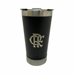 COPO TÉRMICO PRETO 500ml COM ABRIDOR - Flamengo