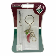 KIT CANETA E CHAVEIRO NO BLISTER - Fluminense