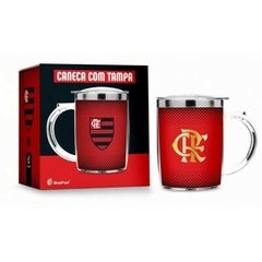 Caneca Plastica Inox Flamengo 350ml