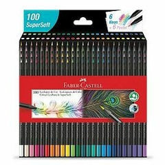 LAPICES DE COLORES FABER-CASTELL SUPER SOFT X 100