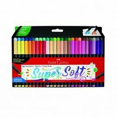 MARCADORES FABER-CASTELL SUPERSOFT PUNTA PINCEL X 50