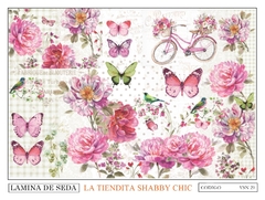 Láminas de seda La Tiendita Shabby Chic - comprar online