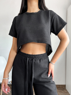 REMERA CROP CROCHET - comprar online