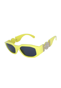 Óculos de Sol Grungetteria Chain Amarelo - Grungetteria | Óculos Alternativo e Hype | Leve 3 e Pague 2