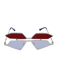 Óculos de Sol Grungetteria Prisma Vermelho - Grungetteria | Óculos Alternativo e Hype | Leve 3 e Pague 2