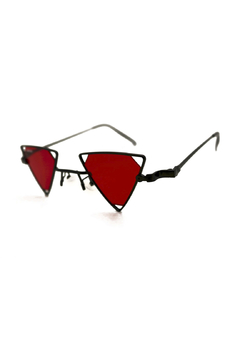Óculos de Sol Grungetteria Vendetta Vermelho - Grungetteria | Óculos Alternativo e Hype | Leve 3 e Pague 2