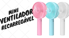 Ventilador Portatil recarregavel para cilios com cabo usb mini ventilador.