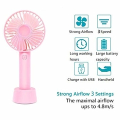 Ventilador Portatil recarregavel para cilios com cabo usb mini ventilador. - comprar online