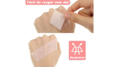 Imagem do Fita médica de silicone gel para cílios, 1 peça, respirável, pele sensível 2.5cmx3.6mt.