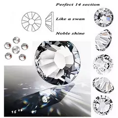 pedraria para cilios kit com 6 pacotes Strass Cristal diamante Furta Cor Swarovski swaski pedras joias na internet