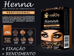 Henna para Design de Sobrancelha Profissional Makiaj na internet