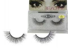 Cílios Postiços Mink 3D Don Beauty o par. - deisealinecosmeticosebeleza.com