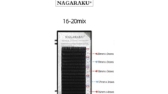 Cílios Nagaraku Mix D 16 ao 20 longo, volume russo fio a fio.