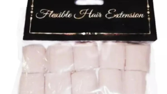 Nano Extension nano pele para cabelo mega hair fita adesiva 10 rolos bege.