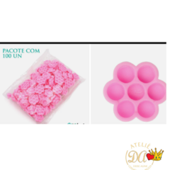 suporte para cola de cilios 100 pçs flor disco porta batoque gota. - comprar online