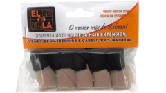 Nano Extension nano pele para cabelo mega hair fita adesiva 5 rolos bege e 5 preto mix.