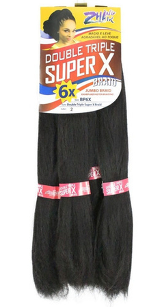 cabelo Jumbo Super 6X (400g) 126cm - CASTANHO natural Tranças Box Braids,twist. cor4.