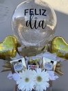 Detalle de Ferreros, globo y flores