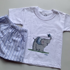 Remera Manga Corta Elefante Babar