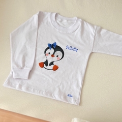 Remera Manga Larga Pingüina Amiga