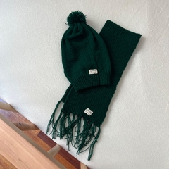 Gorro de lana "Martu " verde ingles - comprar online