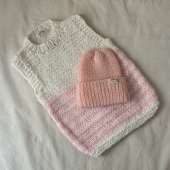 Conjunto haleco y gorrito Frida