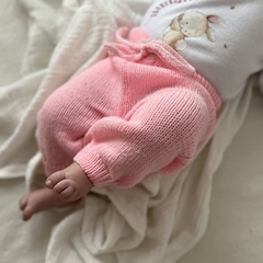 Babuchas de lana "Pome" rosa