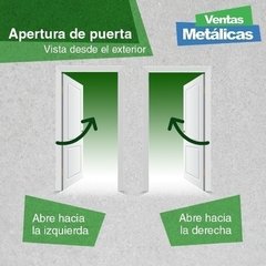 Puerta de chapa plegada en tablillas de 5 cm De 0.90 x 2.05m. en internet