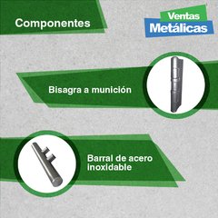 Imagen de Puerta de chapa inyectada Nº 18 plegada, 3 cerradura de seguridad. De 0.80 x 2.00