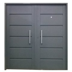 Puerta de chapa inyectada Nº 20. Doble de 1.60 x 2.00 Con barral y mirilla