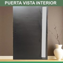 Puerta de chapa inyectada lisa. Chapa Nº 20. De 1.00 x 2.00m con portada lateral - tienda online