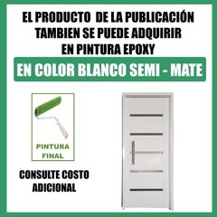 Puerta de chapa inyectada Nº 20. Doble de 1.80 x 2.00. Con barral y Mirilla. - comprar online