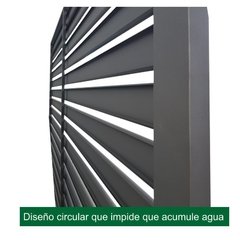 Portón levadizo manual de 2.55 x 2.05 chapa plegada en tablillas 10 cm Nº 20 - comprar online