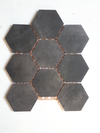 Hexágono Cerámico 110mm 32,5x39,5cm Gris Oscuro