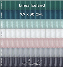 Azulejo Acuarela Iceland 7,7 X 30,5 Gris Claro Caja 1.17m2