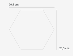 Ceramica Hexa Mini Blanco 20,5x23,5 Conjunto Por 14 Unidades (A PEDIDO) en internet