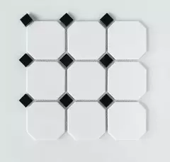 Malla Cerámica 30x30cm Simil Fika Dot Black - comprar online