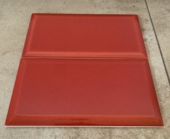 Azulejo Ceramica Acuarela Subway 10x20 Bisel Rojo - comprar online