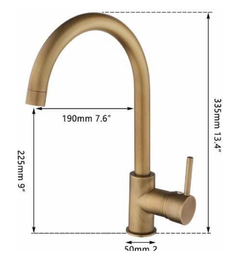 Grifería Moderna Bronce Cocina Baño valemma volga DL01-AB (30/45 dias) en internet