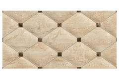 Ceramica Porcelanico 25x50cm Orion caledonia crema simil travertino Caja X 1.63m2