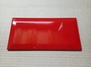 Azulejo Ceramica Española Subway 10x20cm Bisel ROJO BRILLANTE (4 dias)