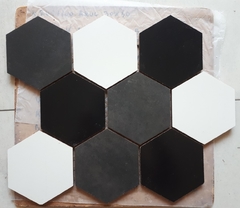 Hexágono Cerámico 110mm 32,5x39,5cm Mix Gris Negro Blanco (A PEDIDO 10 DIAS ESTIMADOS)