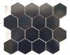 Venecita Malla Hexagonal Ceramica Hexagono 70mm Negro (A PEDIDO)