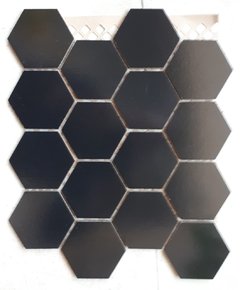 Venecita Malla Hexagonal Ceramica Hexagono 70mm Negro (A PEDIDO) en internet