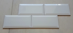 Ceramica Subway 10x20 Bisel Blanco Brillante Vilar Albaro