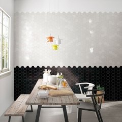 Venecita Malla Hexagonal Ceramica Hexagono 70mm Negro (A PEDIDO) - tienda online