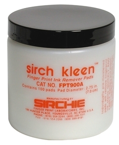 SIRCH KLEEN™ ALMOHADILLAS REMOVEDORAS DE TINTA - SIRCHIE ®